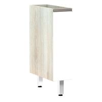 Balcão Sem Tampo 20cm Luci Legno Crem e Branco - 1