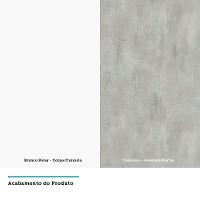 Balcão Sem Tampo 60cm Branco Com Concreto - 2