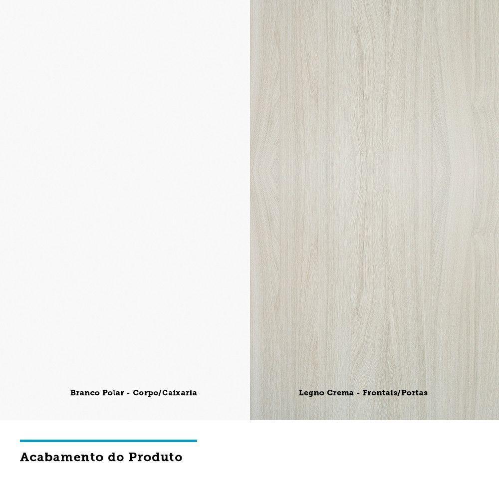 Balcão Sem Tampo 70cm Branco Com Legno Crema - 3