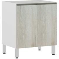 Balcão Sem Tampo 70cm Branco Com Legno Crema - 1