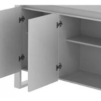 Armário Balcão Para Escritório 3 Portas Me4147 Branco - 5