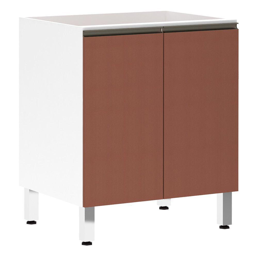 Balcão Sem Tampo 70cm Branco Com Gaia - 1