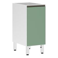 Balcão Sem Tampo 35cm Branco Com Verde Jade - 1