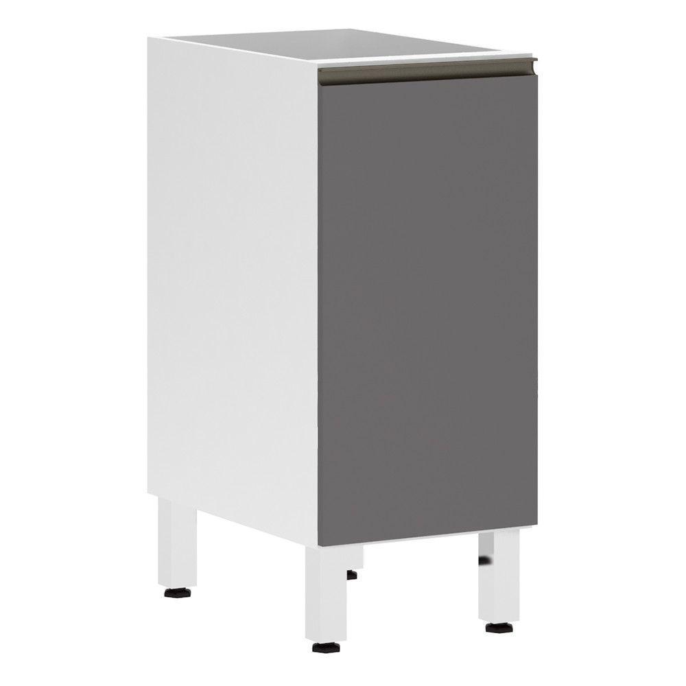 Balcão Sem Tampo 35cm Branco Com Cinza Puro - 1