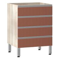 Balcão Sem Tampo Gaveteiro 60cm Lis Legno Crem e Gaia - 1