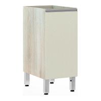 Balcão De Cozinha Sem Tampo 35cm 1 Porta 1 Prateleira Lis Luciane Móveis Legno Crema Com Kashmir - 1