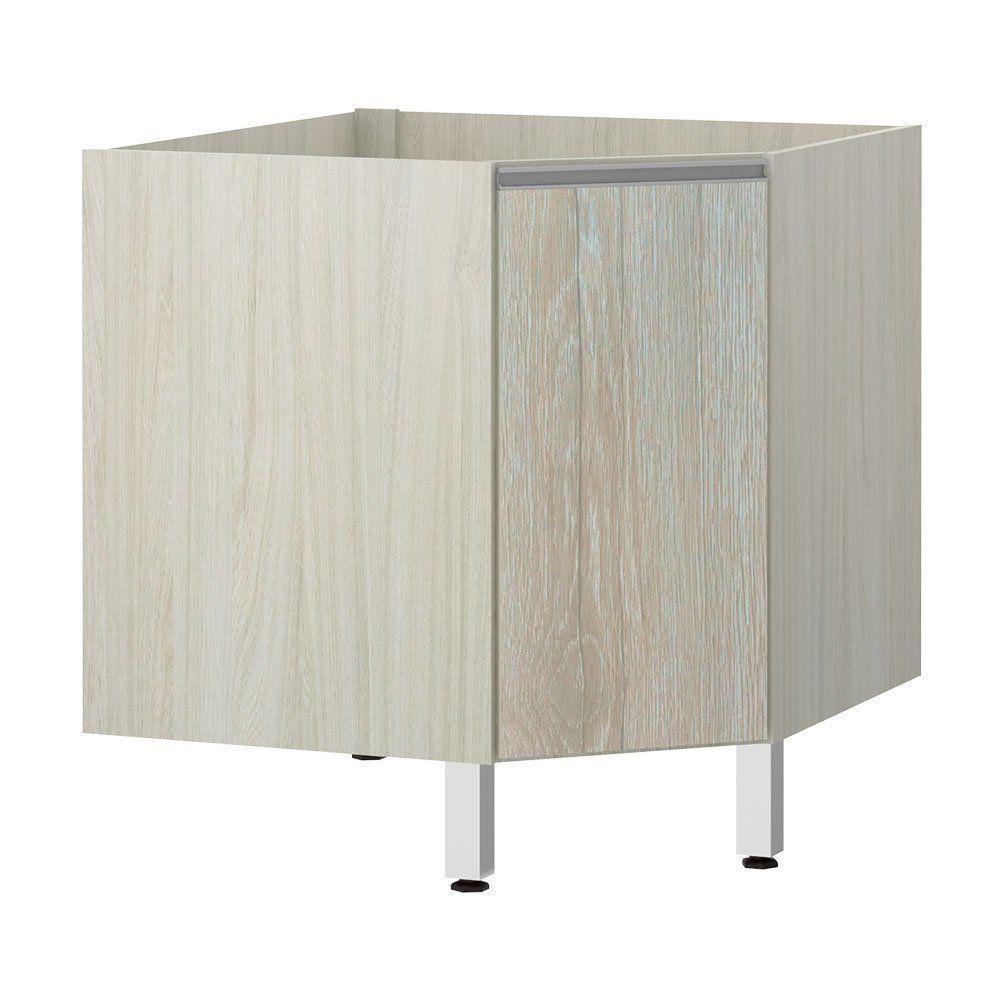 Balcão Sem Tampo Canto Diagonal Luciane Lis Legno Crema - 1