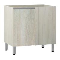 Balcão Sem Tampo De Canto Reto Luciane 80cm Lis Legno Crema - 1