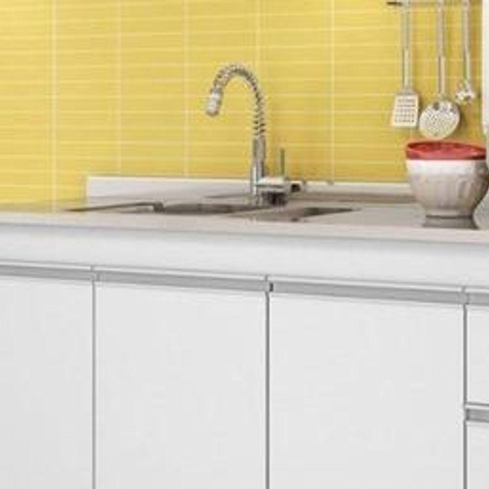 Balcão de Pia 159cm 3 Portas 3 Gavetas Branco - 2