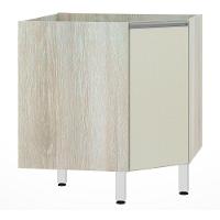 Balcão Sem Tampo Canto Diagonal Luciane Lis Legno Crem e Kashmir - 1