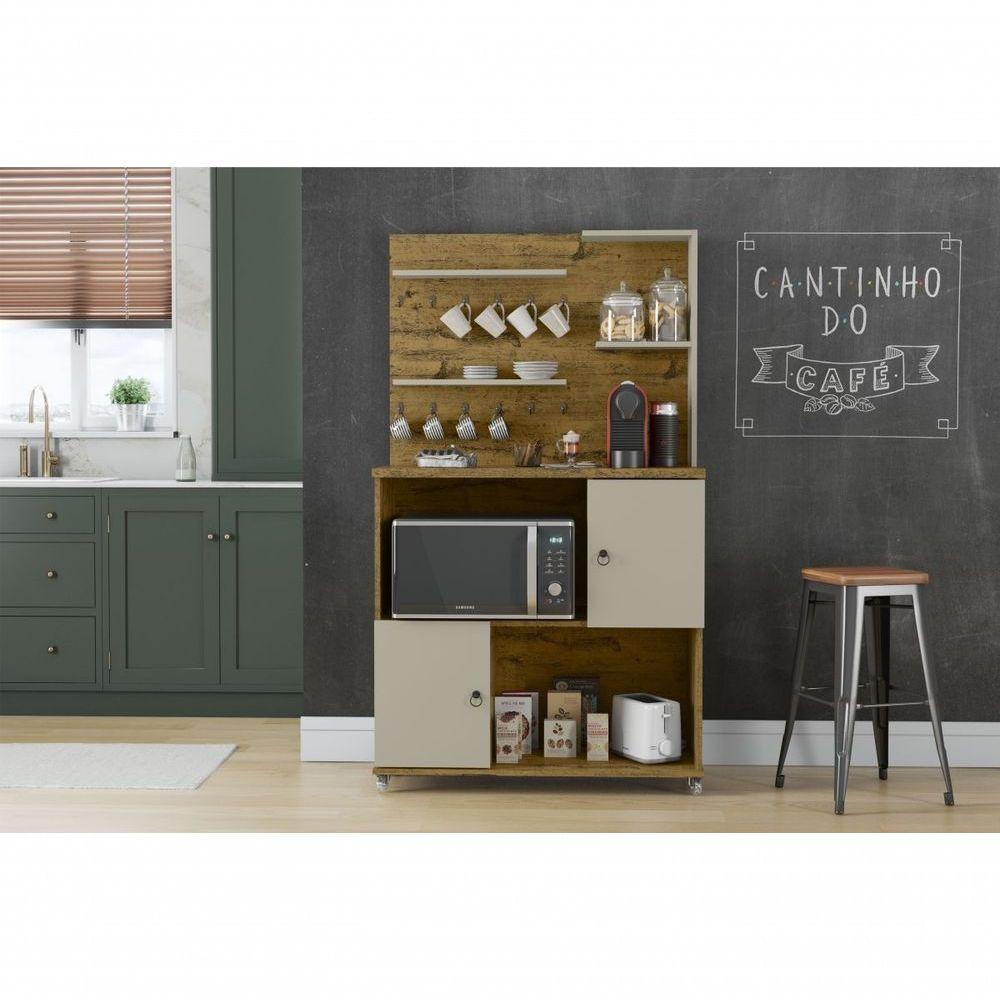 Cantinho Do Café Aconchego Nature E Off White - 4