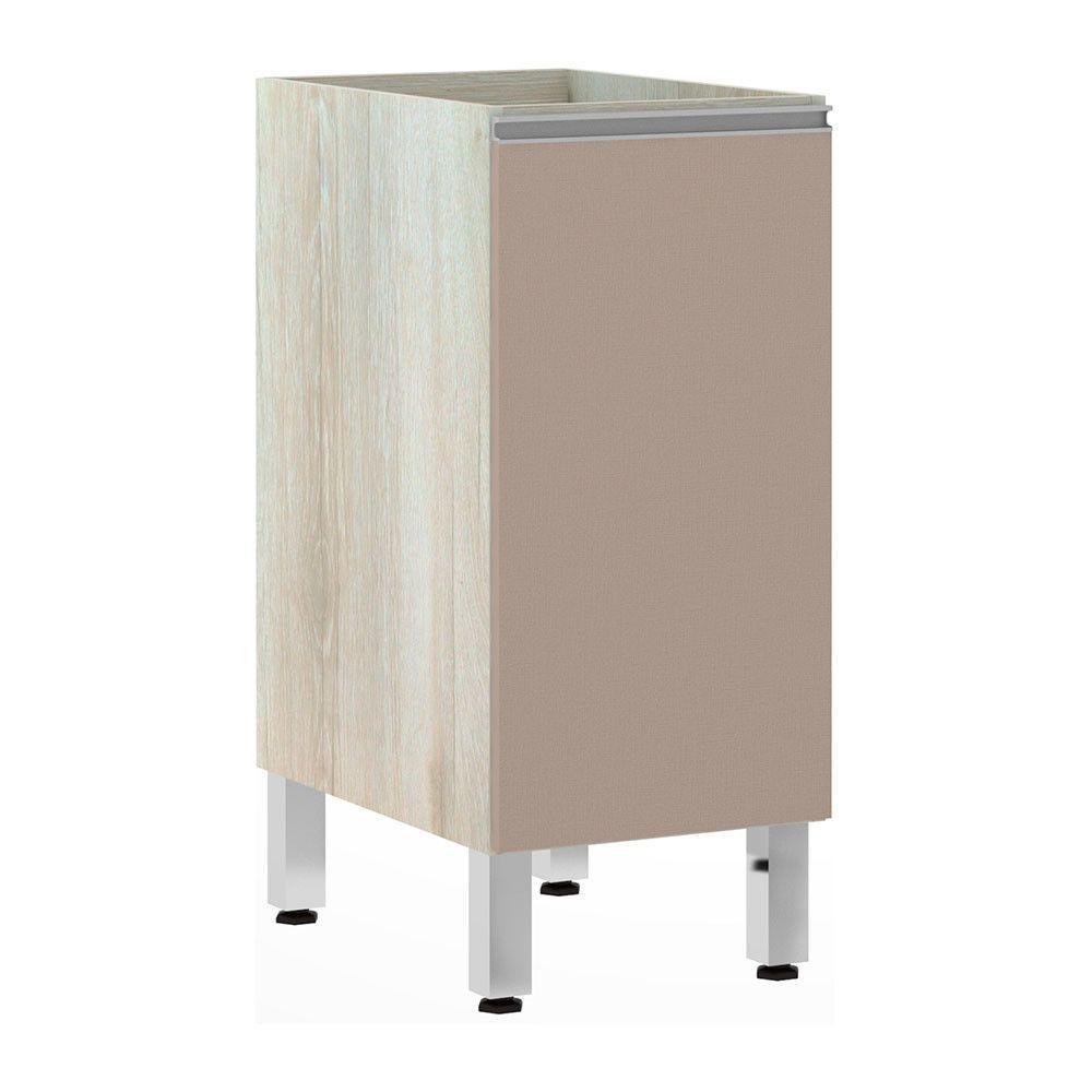 Balcão Sem Tampo 35cm 1 Prateleira Lis Legno Crem e Connect - 1