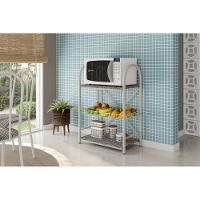 Fruteira 2 Prateleiras Granito Craqueado Branco - 2