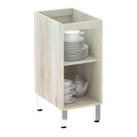 Balcão Sem Tampo 35cm 1 Prateleira Lis Legno Crema Com - 3