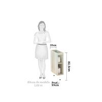 Balcão Sem Tampo 20cm Lis Legno Crem e Verde Jade - 3