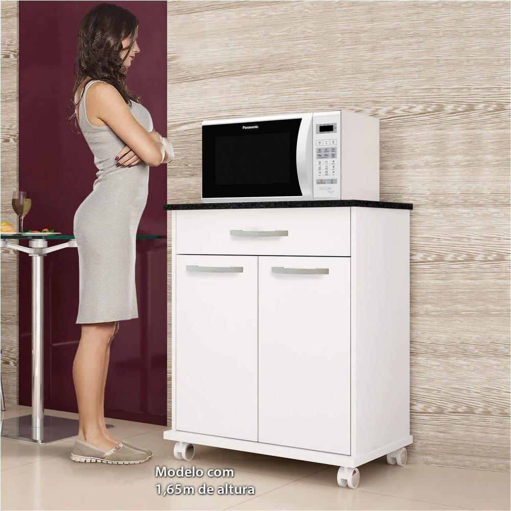 Balcão De Cozinha 2 Portas 1 Gaveta Girassol Kaiki Móveis Branco - 3