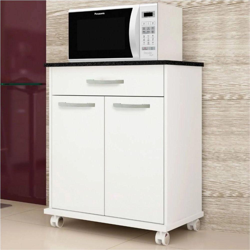 Balcão De Cozinha 2 Portas 1 Gaveta Girassol Kaiki Móveis Branco - 4