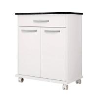 Balcão De Cozinha 2 Portas 1 Gaveta Girassol Kaiki Móveis Branco - 1