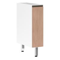 Balcão Sem Tampo 20cm Branco Com Cumaru - 1