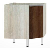 Balcão Sem Tampo Canto Diagonal Luciane Lis Legno Crema Com - 1