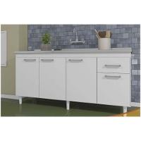 Balcão Indekes Para Pia 4 Portas 1 Gaveta 6115.10 Branco - 1