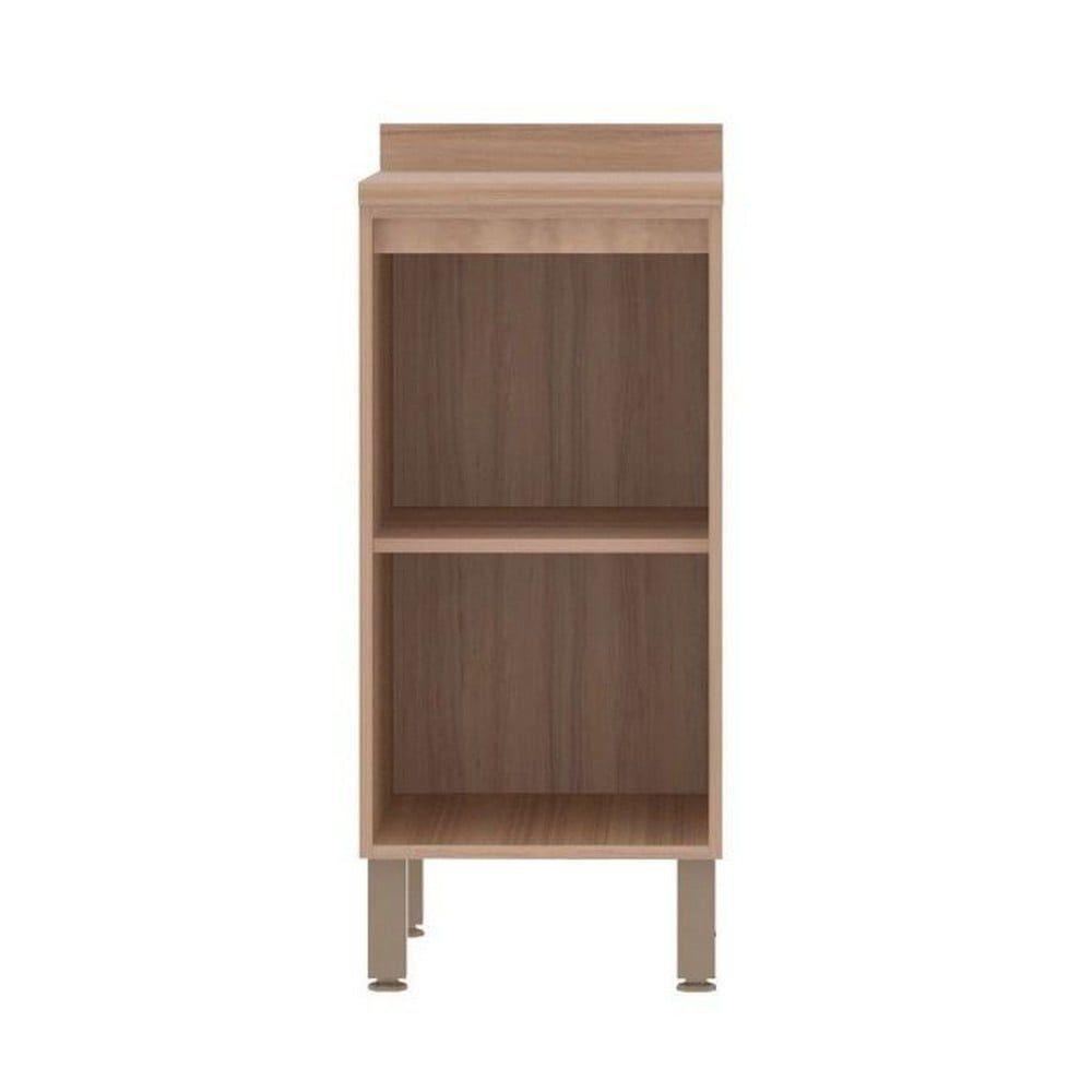 Balcão De Cozinha Yara Com 1 Porta 40Cm Luciane Vanilla/Grafite - 3