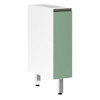 Balcão Sem Tampo 20cm Branco Com Verde Jade - 1