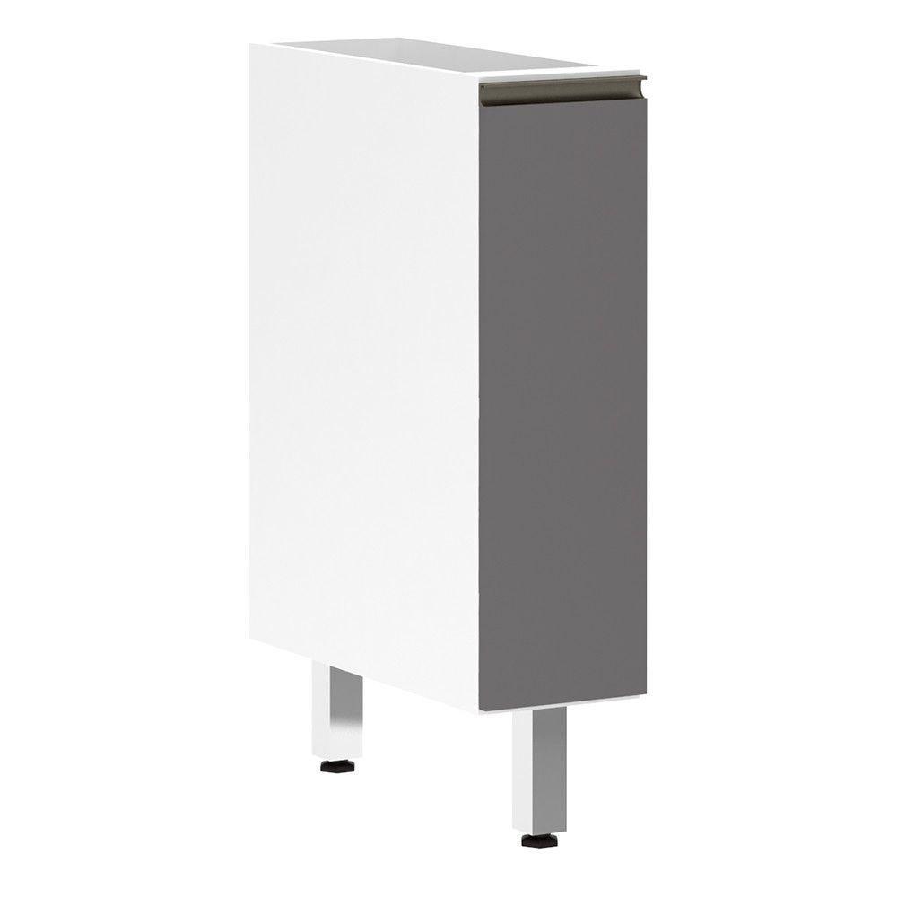 Balcão Sem Tampo 20cm Branco Com Cinza Puro - 1