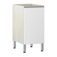 Balcão Sem Tampo 40cm Lis Legno Crem e Branco Mat - 1