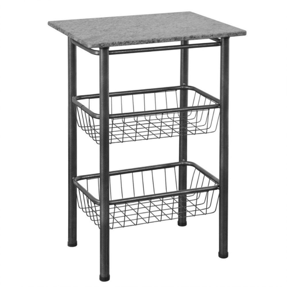 Fruteira Para Microondas Com Pedra Granito 3011 Thais Preto - 1