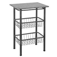 Fruteira Para Microondas Com Pedra Granito 3011 Thais Preto - 1