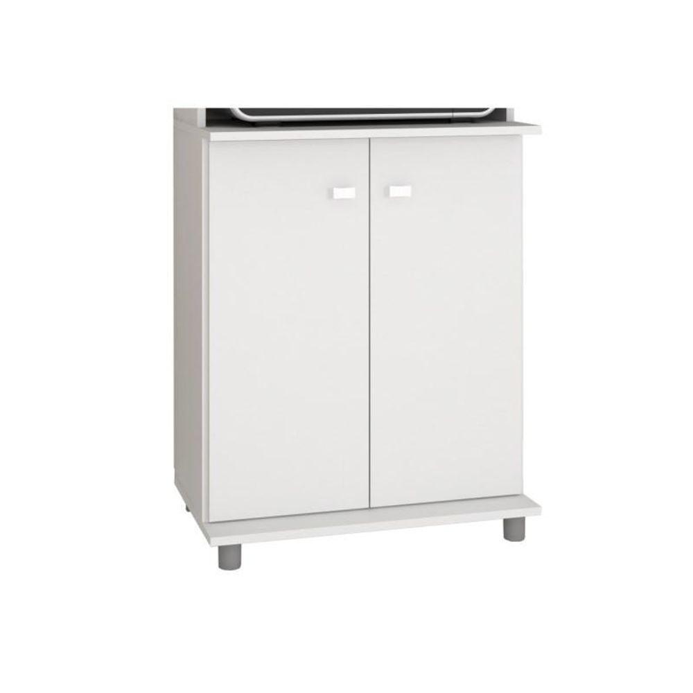 Balcão 2 Portas Com Espaço Para Microondas Bl3307 Branco - Tecno Mobili - 2