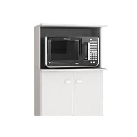 Balcão 2 Portas Com Espaço Para Microondas Bl3307 Branco - Tecno Mobili - 3