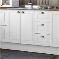 Balcão 03 Gavetas 02 Portas 120 Cm Nova York Henn Branco Hp - 1