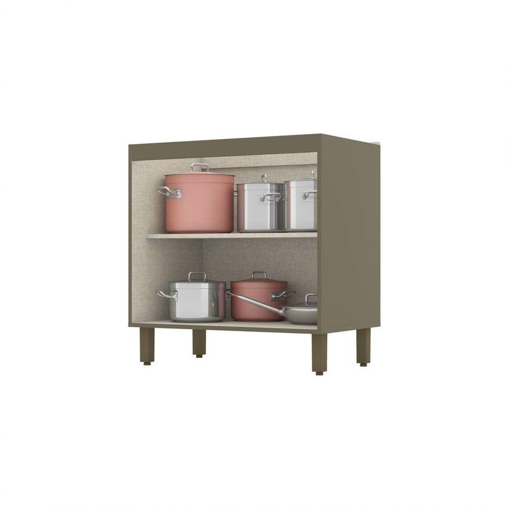 Balcão 02 Portas 80 Cm évelin Henn Duna Cristal - 1