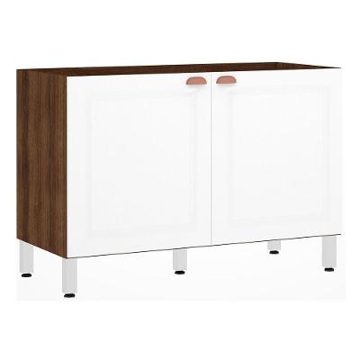 Balcão De Pia Sem Tamp 120cm Safir e Branco Pet