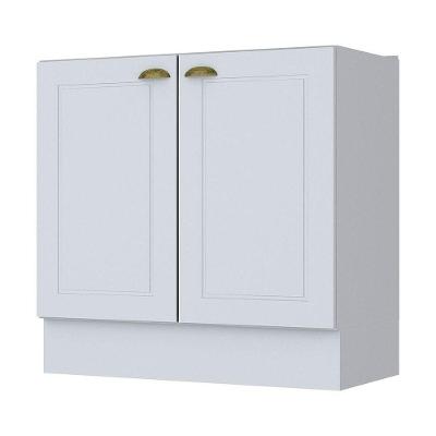 Balcão de Cozinha C355-05 2 Portas MDF 80cm Branco Móveis Henn