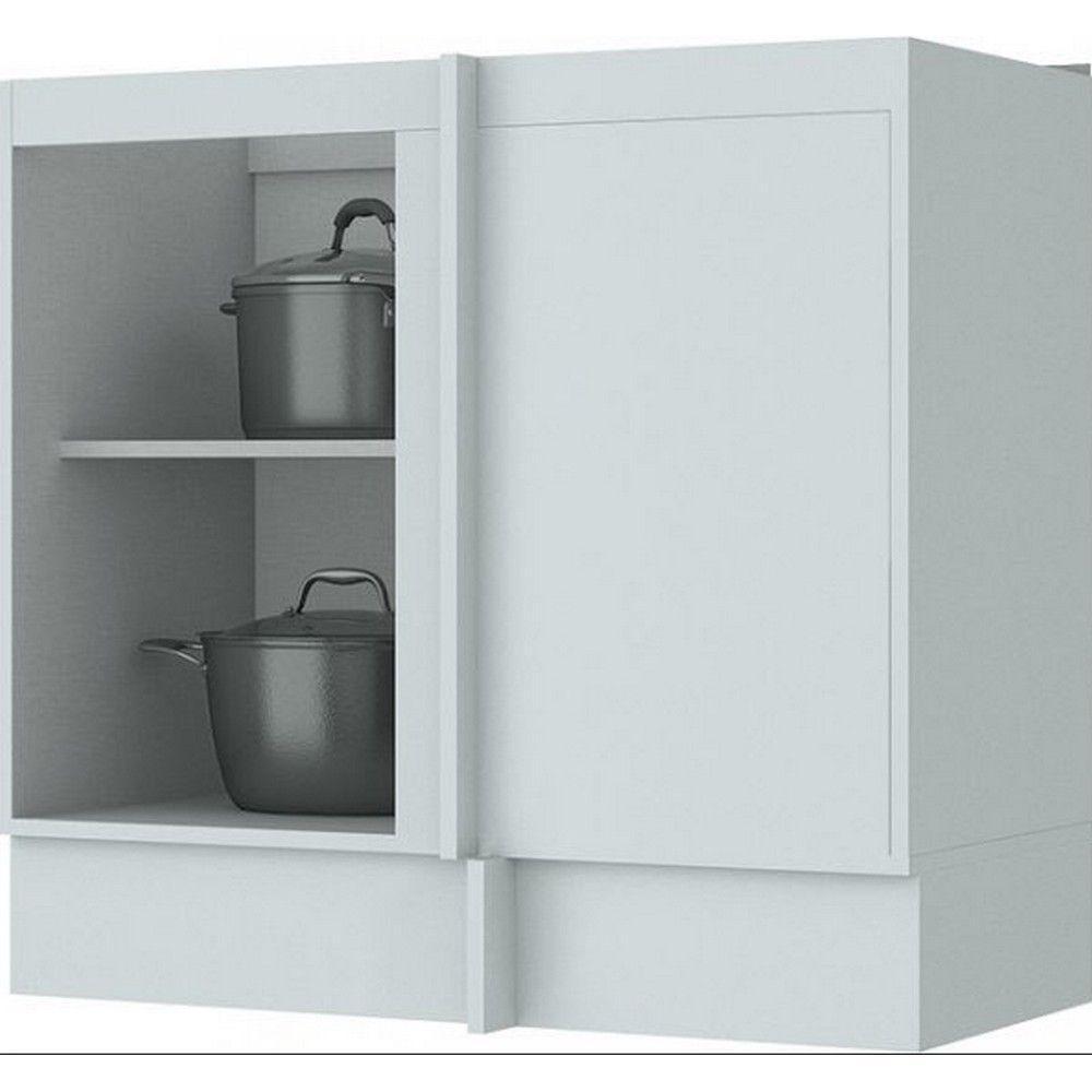 Balcão C361 Canto Reto Com 1 Porta Henn Branco - 3