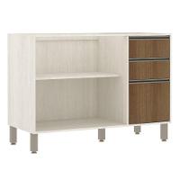 Balcão De Pia Para Cozinha 120 Cm 2 Portas Linea Luciane Pátina Ff-avelã Ff - 5