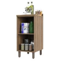 Balcão e Tampo 40 Cm De Abrir 1 Prateleira Mel Vanill e Branco - 5