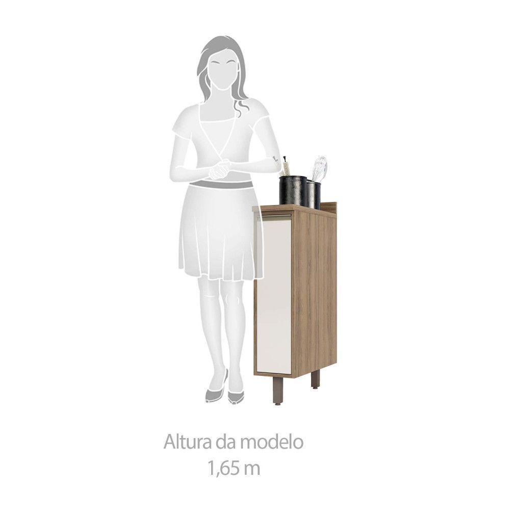 Balcão e Tampo 20 Cm De Abrir 1 Prateleira Mel Vanill e O - 4