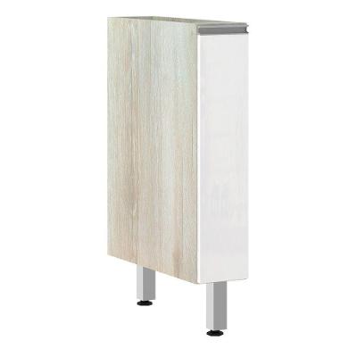 Balcão Sem Tampo 15cm Lis Legno Crem e Branco Mat