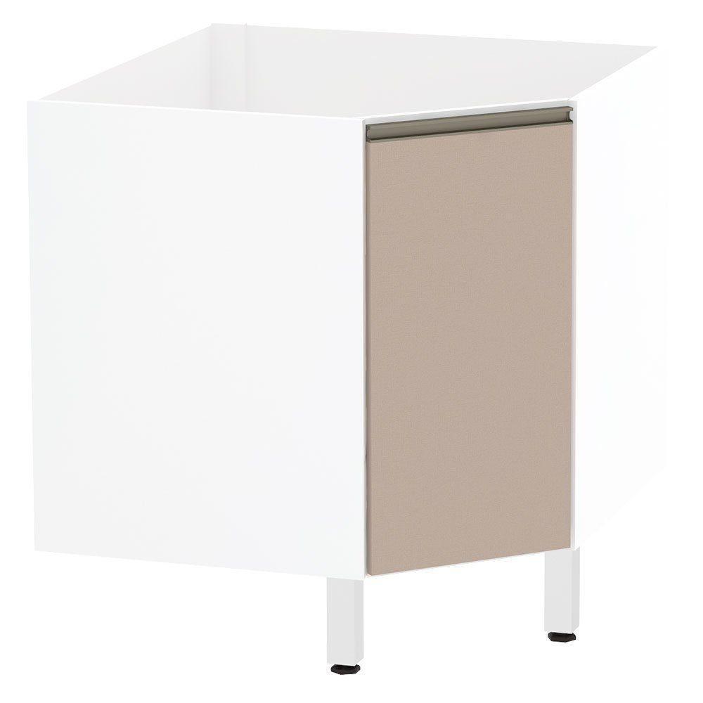 Balcão Sem Tampo Canto Diagonal Branco Com Connect - 1