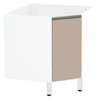 Balcão Sem Tampo Canto Diagonal Branco Com Connect - 1