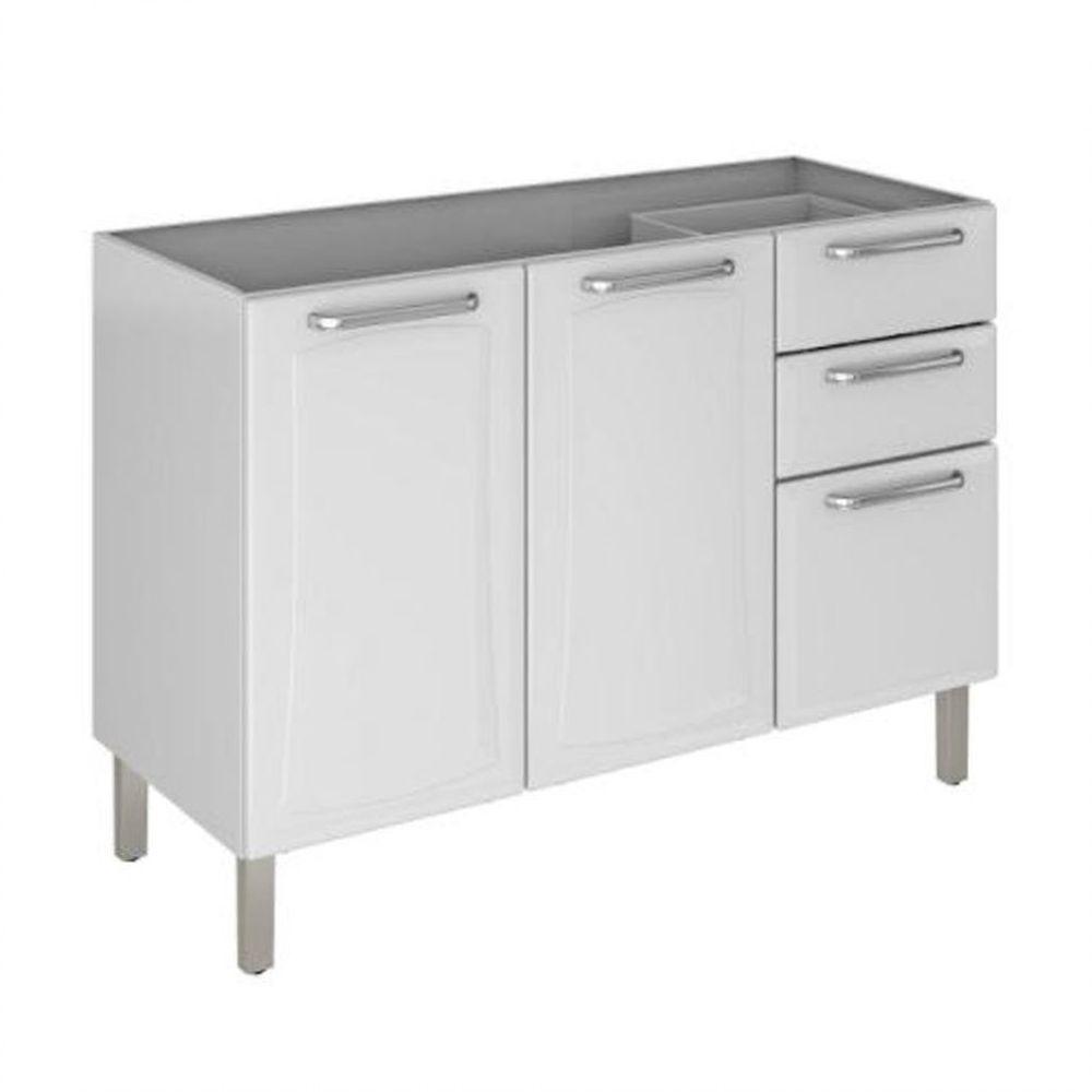 Balcão Itatiaia 3 Portas Tarsila Ig3g2-120 Branco - 1