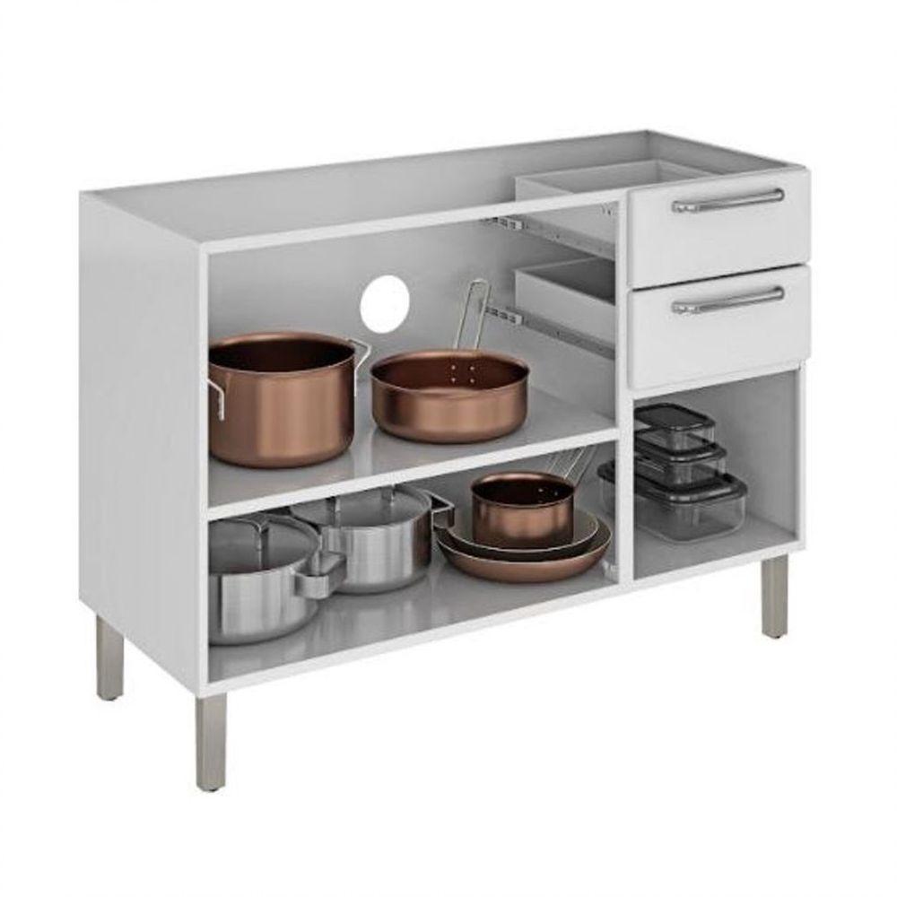 Balcão Itatiaia 3 Portas Tarsila Ig3g2-120 Branco - 2