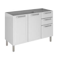 Balcão Itatiaia 3 Portas Tarsila Ig3g2-120 Branco - 1