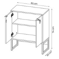 Balcão Com Chave Para Escritório Me4154 Mdp Amendoa preto - 21