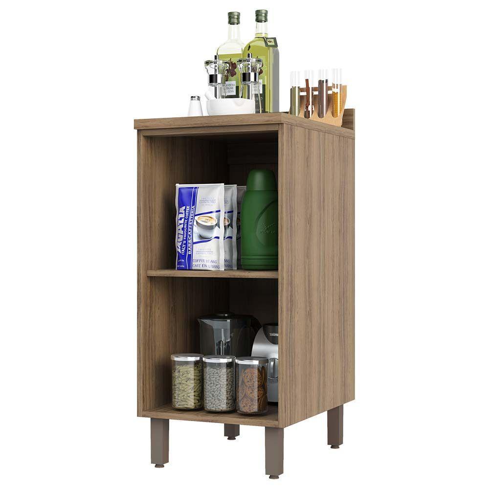 Balcão e Tampo 40 Cm De Abrir 1 Prateleira Mel Vanill e O - 8