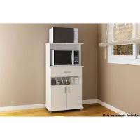 Balcão Multiuso Cozinha ASM151 c/ 2 Portas e 1 Gaveta 66cm Branco - Movelbento - 2